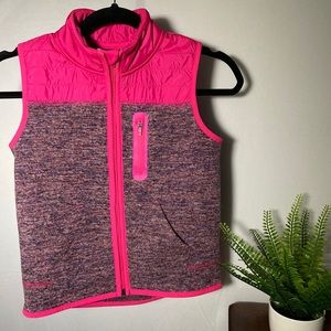 🌸3/$20 girls cute cozy vest pink and purple